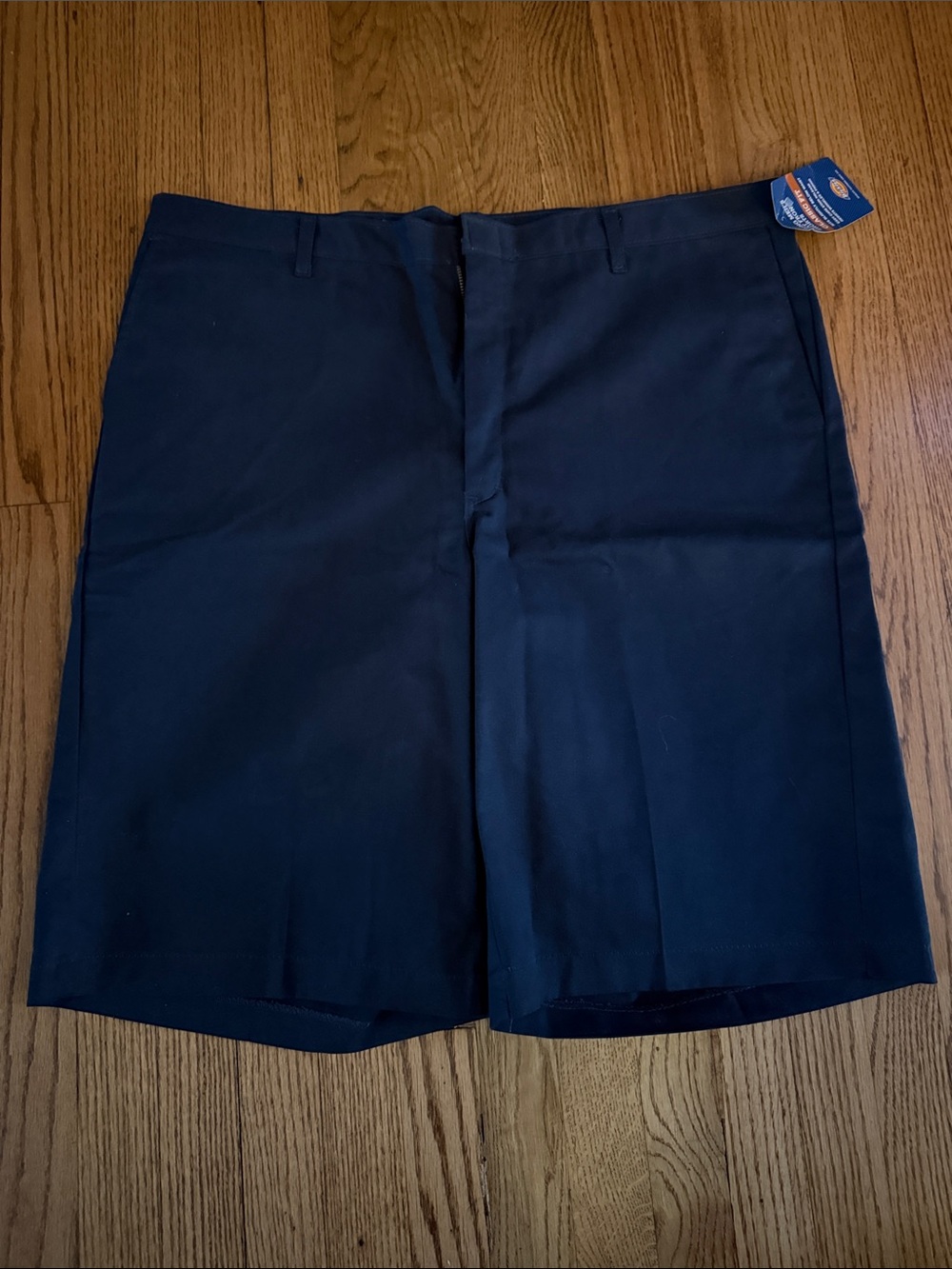 Dickies Navy Flat-Front Work Shorts
